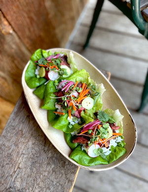 Korean Grilled Beef & Herb Lettuce Wraps