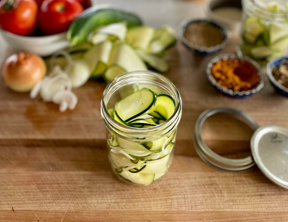 Pickled Zucchini Ribbons