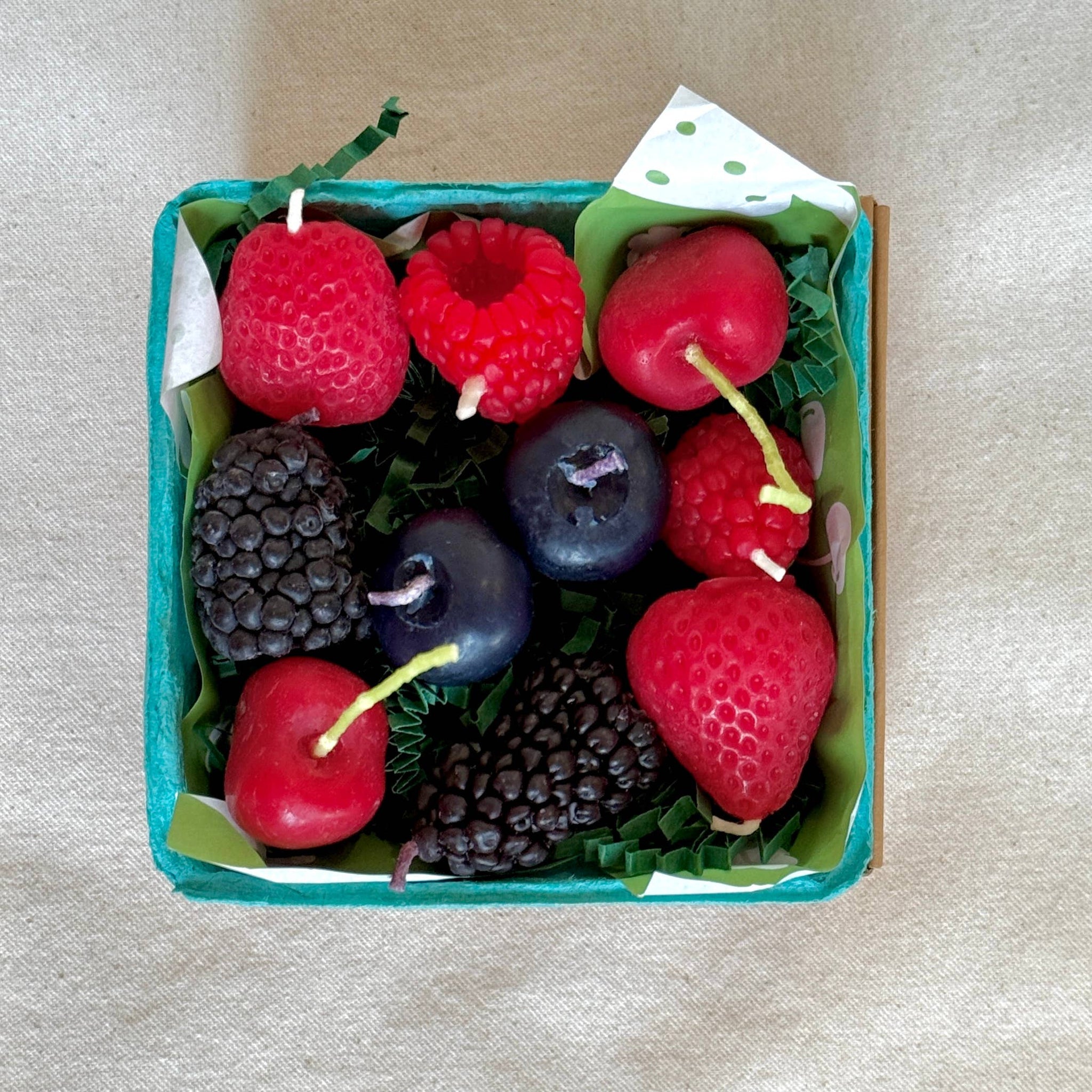 Mixed Berry Beeswax Birthday Candle